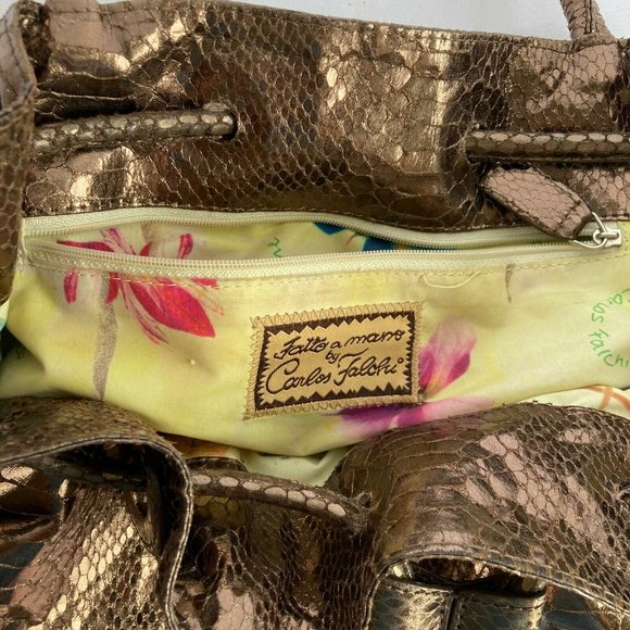 Fatto a Mano By Carlos Falchi faux leather Metalli - Picture 8 of 11